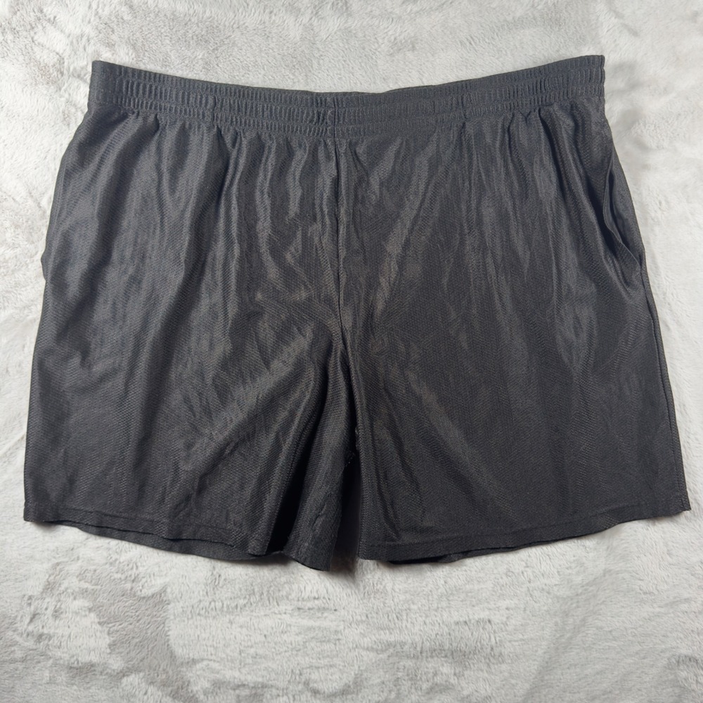 Starter Mens Black Mesh‎ Athletic Basketball Shorts XL 40-42 Elastic Waist